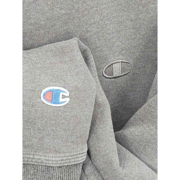Champion gray kangaroo pocket hoodie in size Medium - Picture 3 of 5